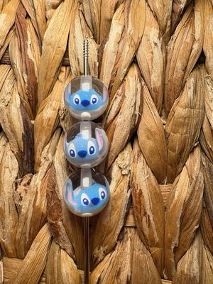 15mm Blue Alien Character Bead 