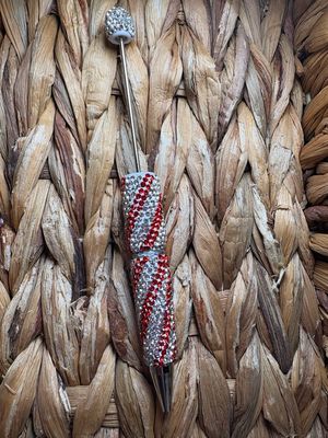 Red Swirl Rhinestone Pen