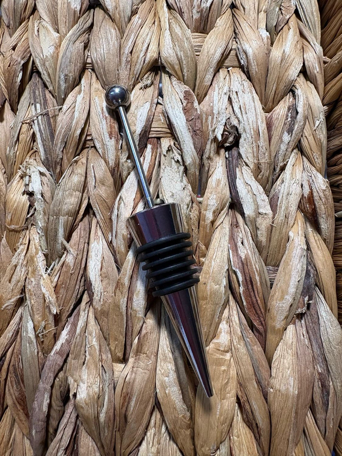 Black Wine Stopped Beadable