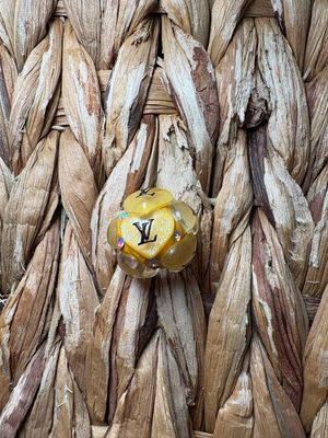 Yellow LV Clay Bead 
