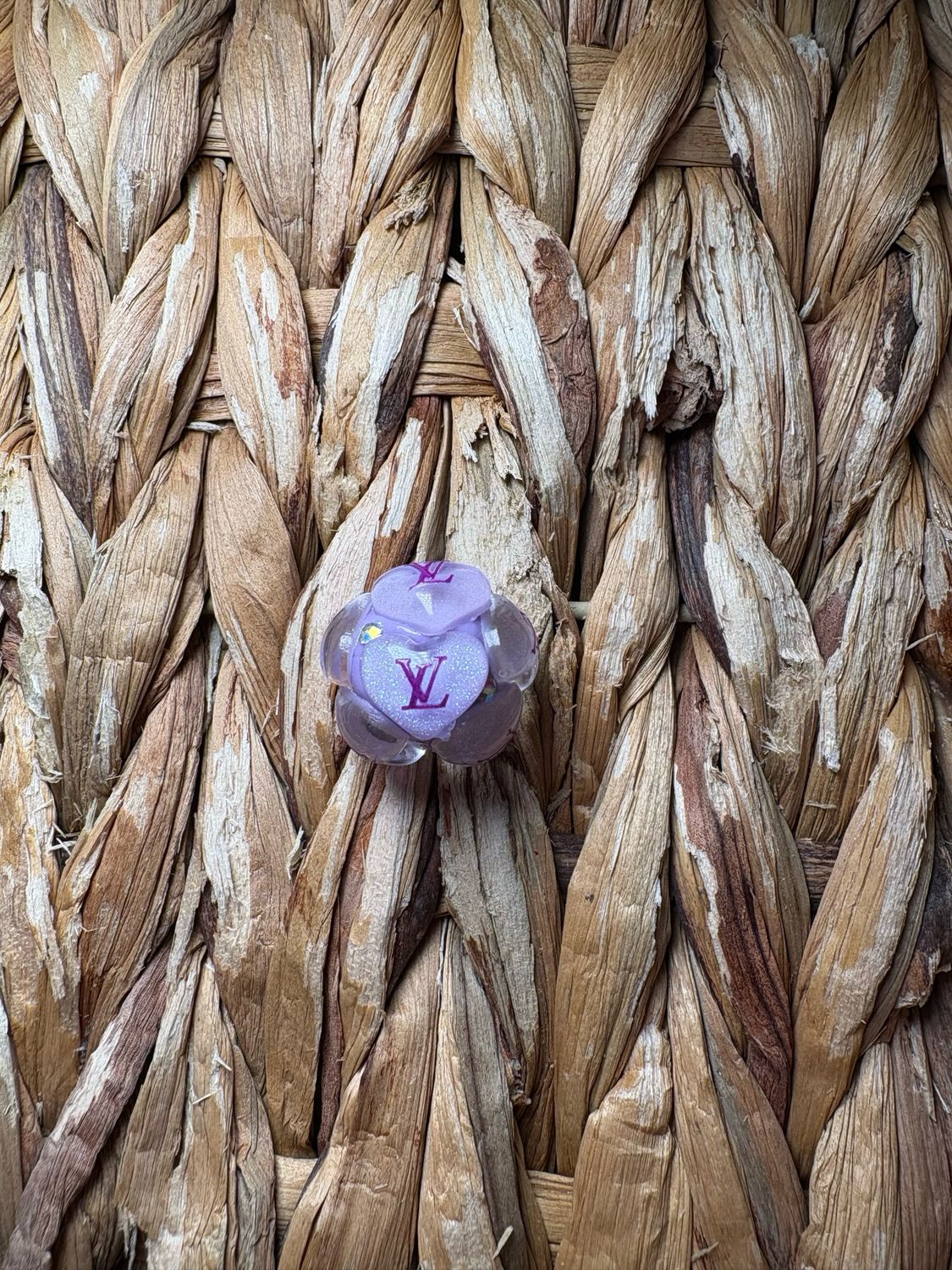 Purple LV Clay Bead 