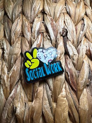Social Worker Acrylic Flatback 