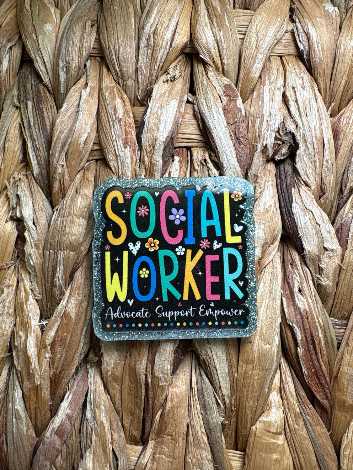 Social Worker Acrylic Flatback 