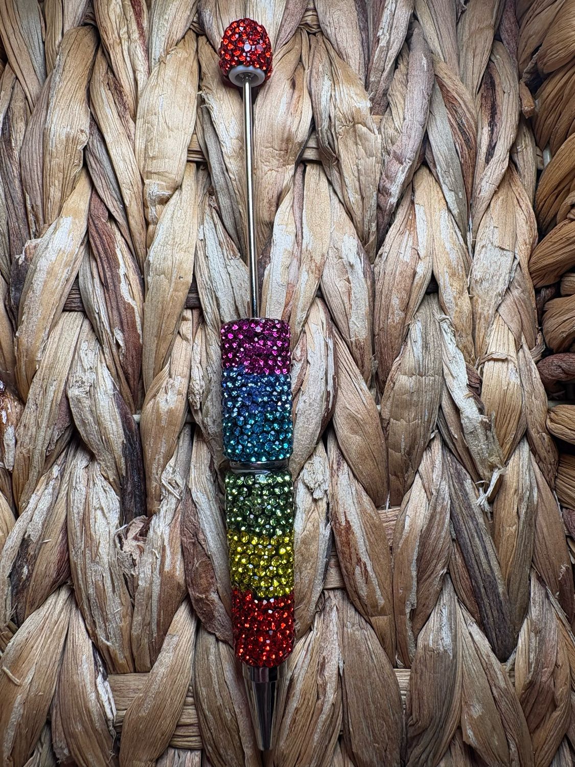 Rainbow Rhinestone Pen