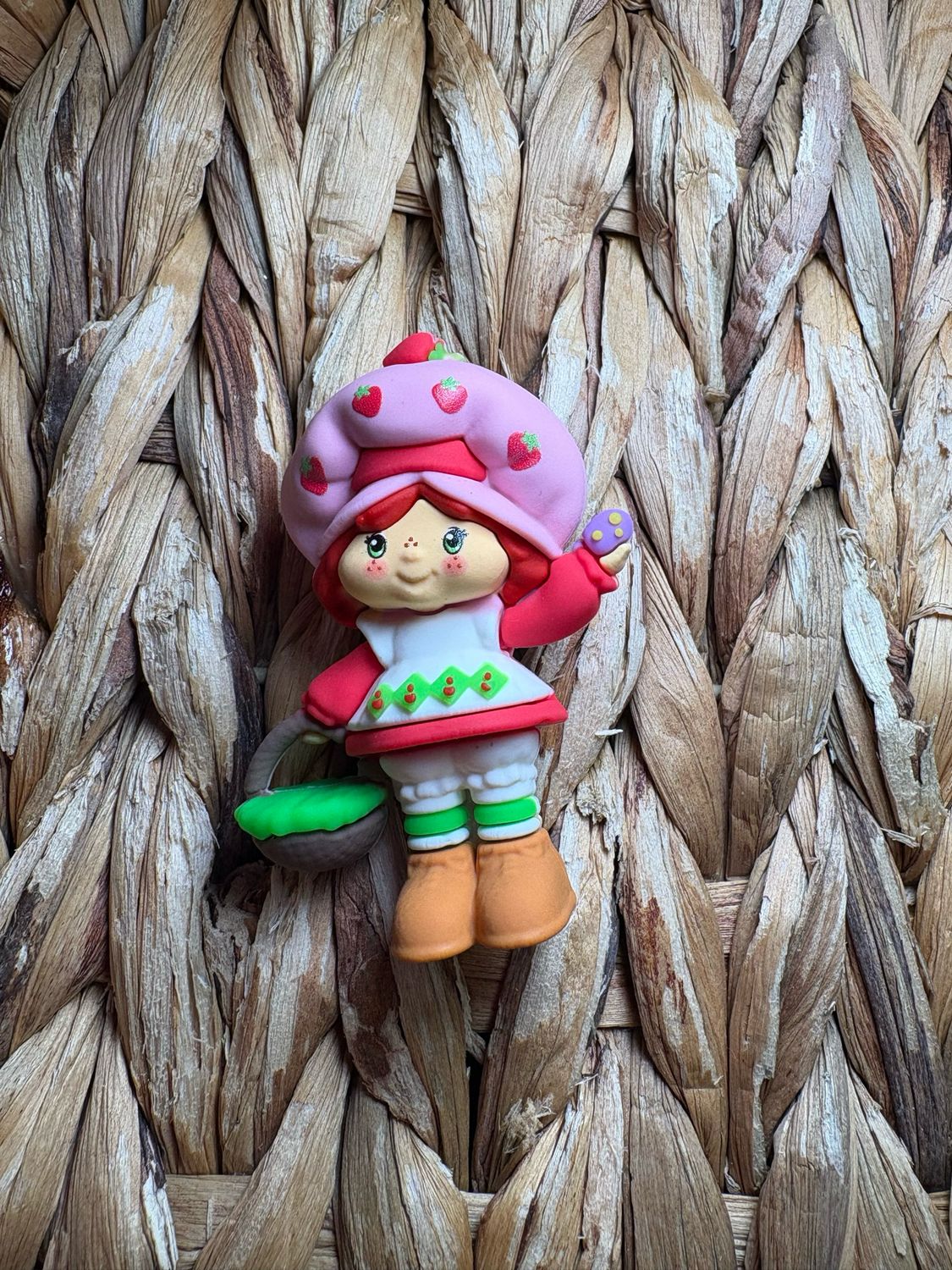 Strawberry Girl Basket Topper