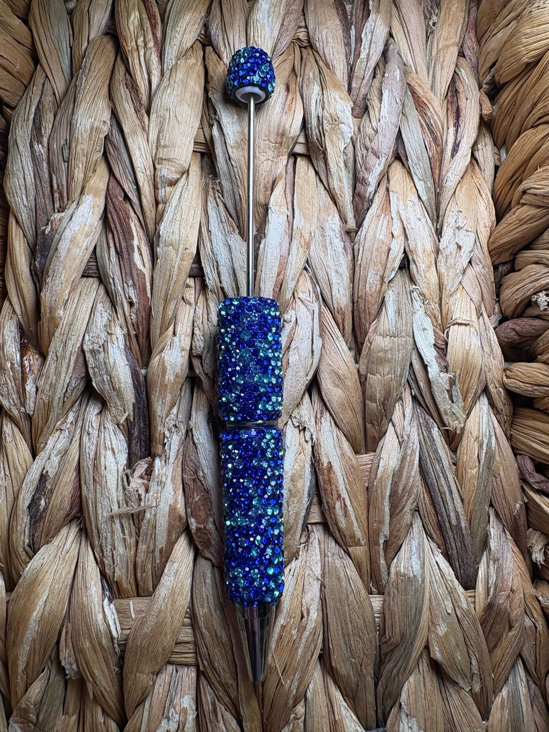 Blue &amp; Blue Rhinestone Pen