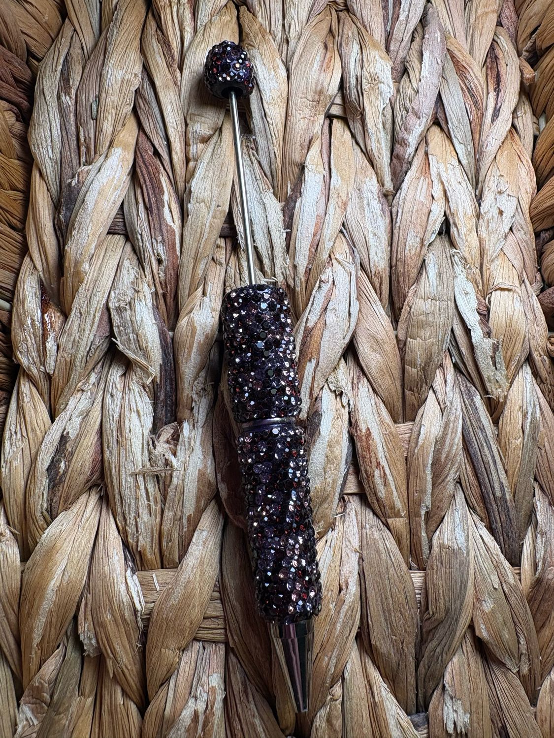 Purple &amp; Pink &amp; Brown Rhinestone Pen