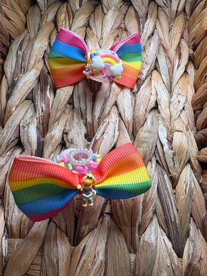 RainbowGirl Bow &amp; Sugar Bead