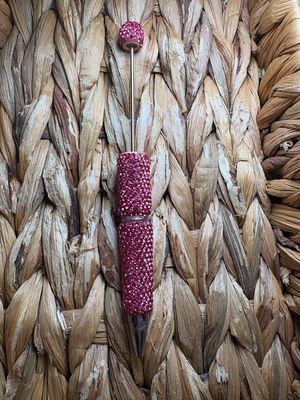 Bright Pink Rhinestone Pen