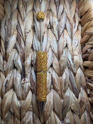Bright Orange Rhinestone Pen