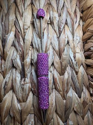 Bright Purple Rhinestone Pen