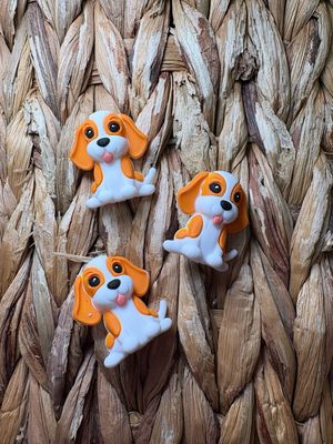 Orange &amp; White Dog 3d Focal