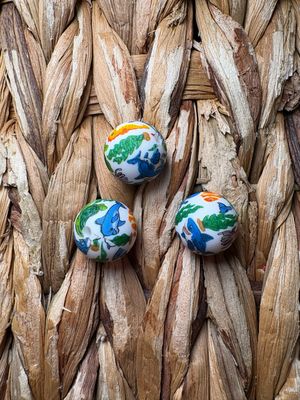 UnderWater Printed Silicone Bead 15mm