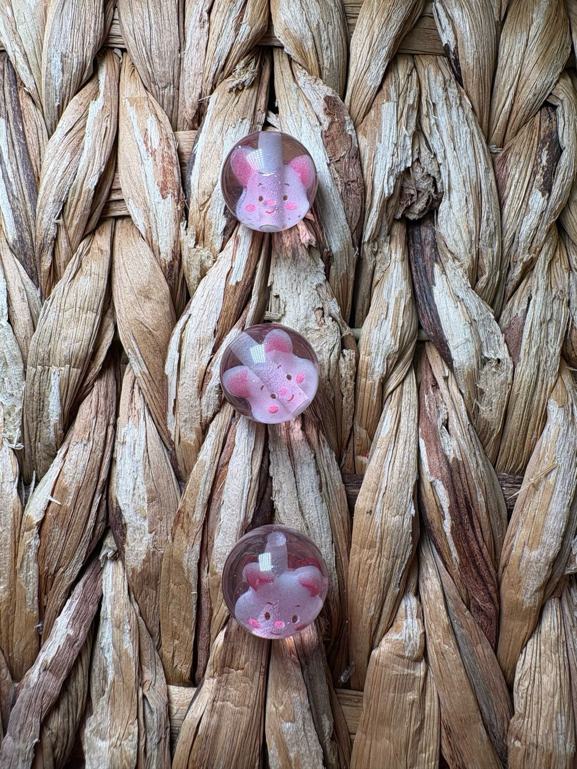 Pig Character Bead 15mm