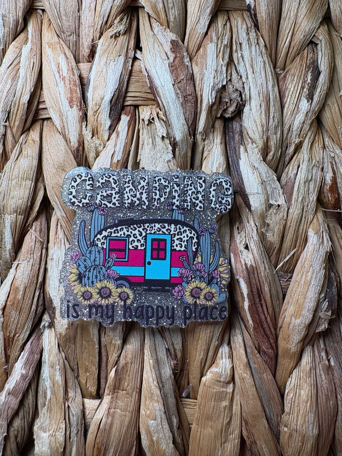 Camping Acrylic Flatback