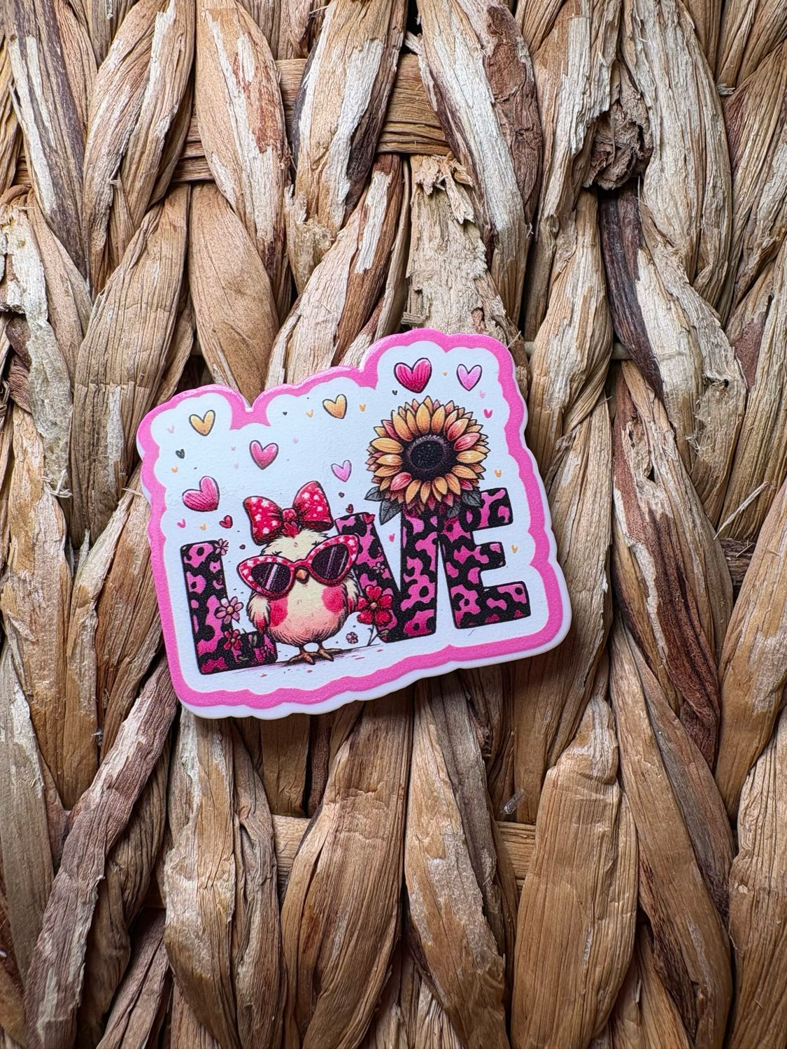 Love Chicken Acrylic Flatback