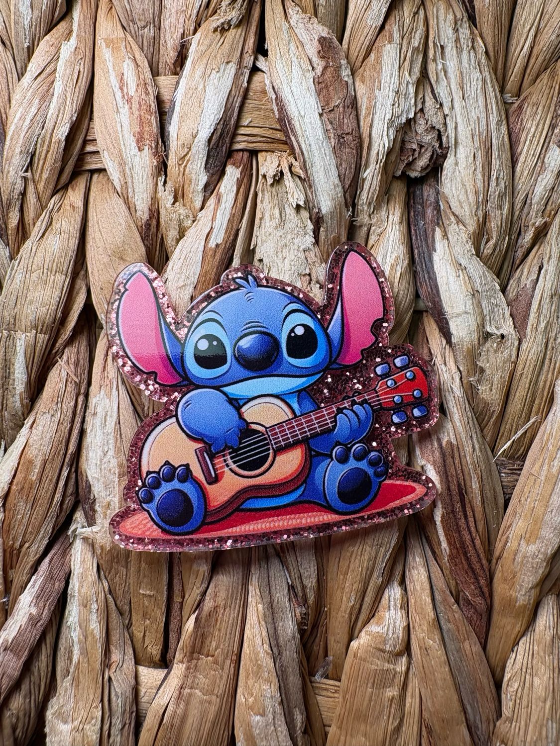 Blue Alien Guitar Acrylic Flatback