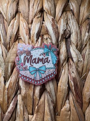 Mama Bow Acrylic Flatback