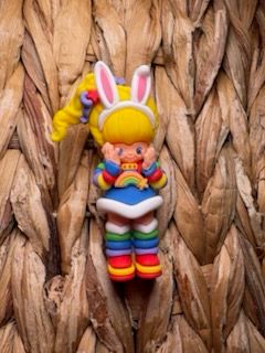 Rainbow Girl Bunny Ears Topper