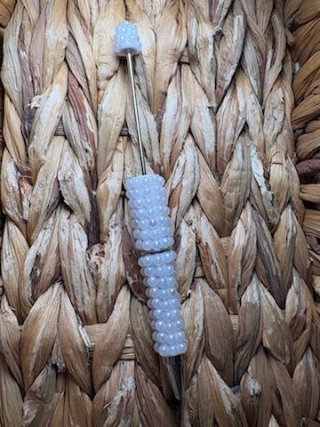 White Bubble Rhinestone Pen