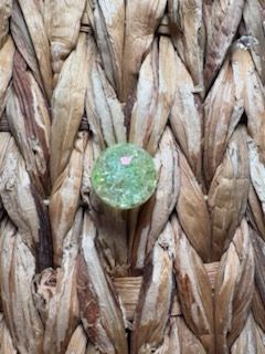 Light Green 20mm Crackle Bead