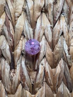 Purple 15mm Crackle Bead