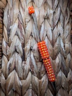 Bright Orange Diamond Rhinestone Pen