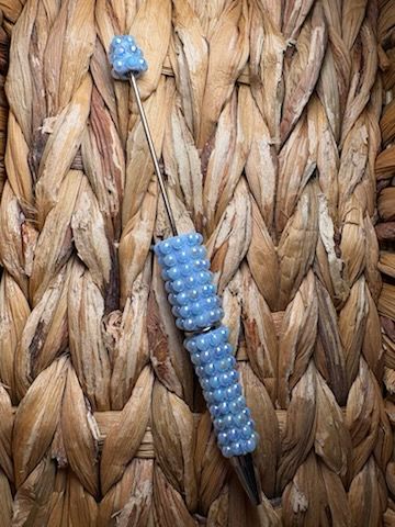 Baby Blue Bubble Rhinestone Pen