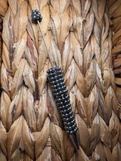 Black Bubble Rhinestone Pen