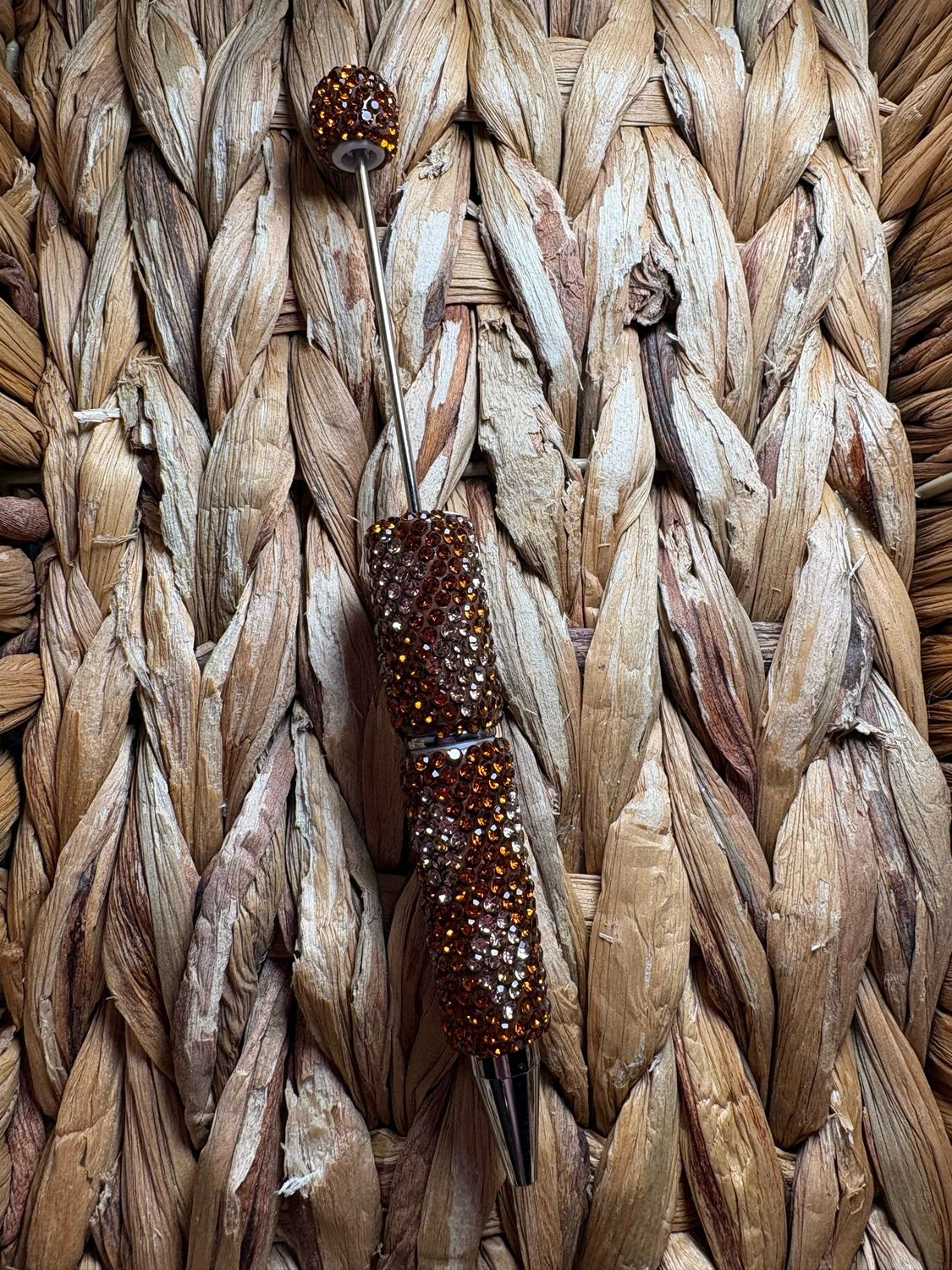 Brown Diamond Rhinestone Pen