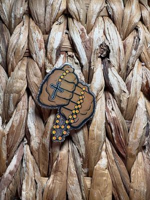 Rosary Hand Acrylic Flatback