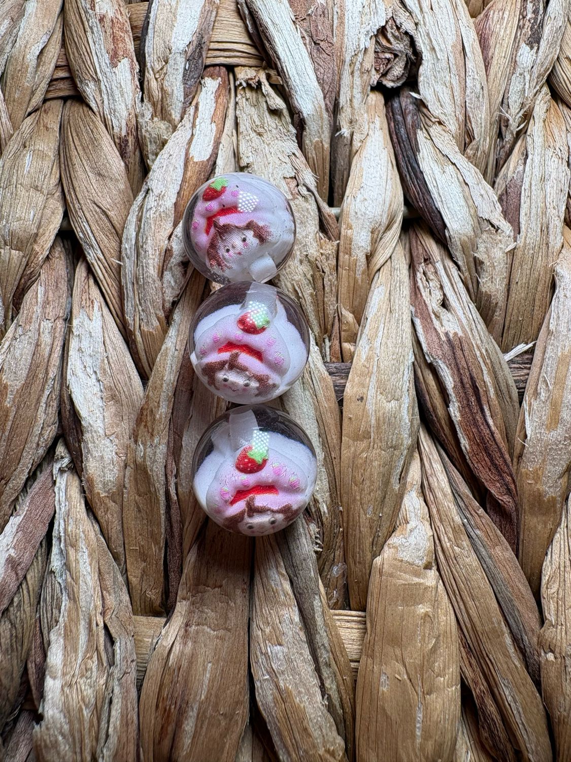 Strawberry Girl Character Bead 