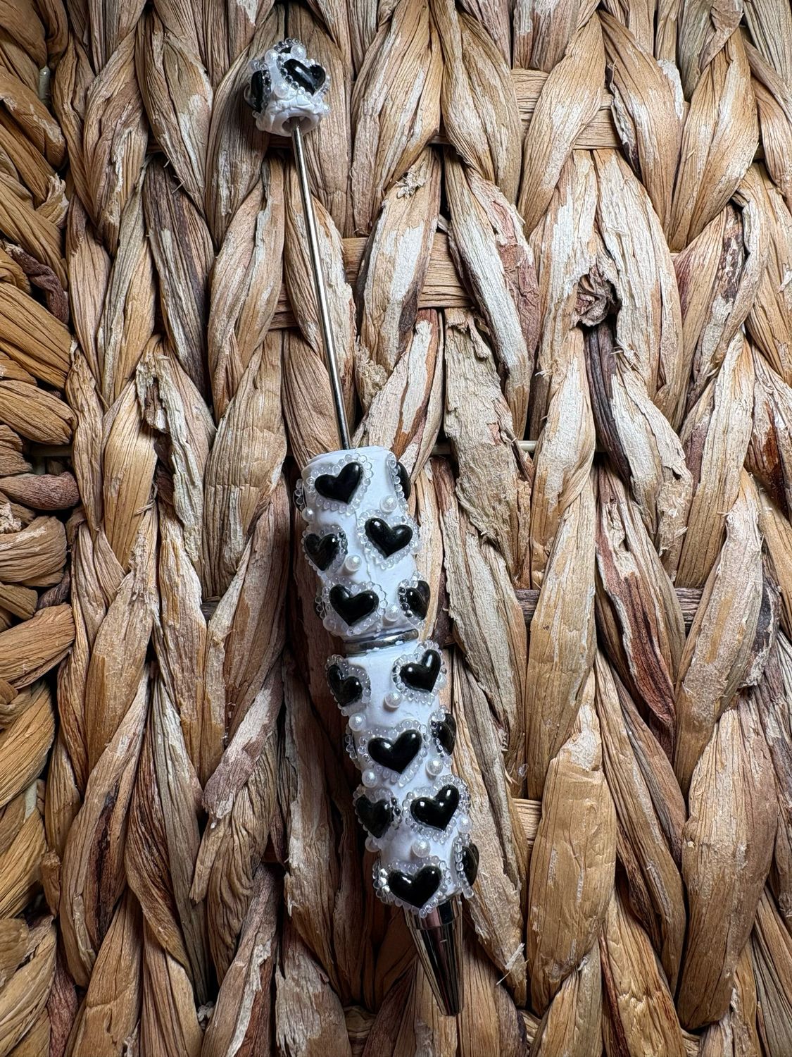 Black Heart Clay Pen