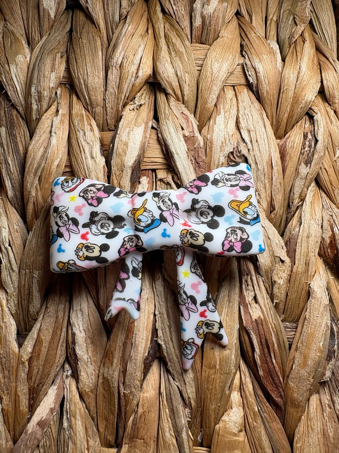 Mouse &amp; Friends Bow Focal/Straw Topper