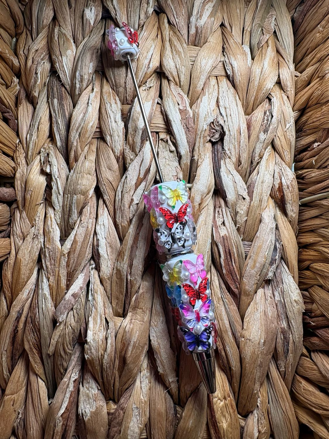 Rainbow Butterfly Clay Pen