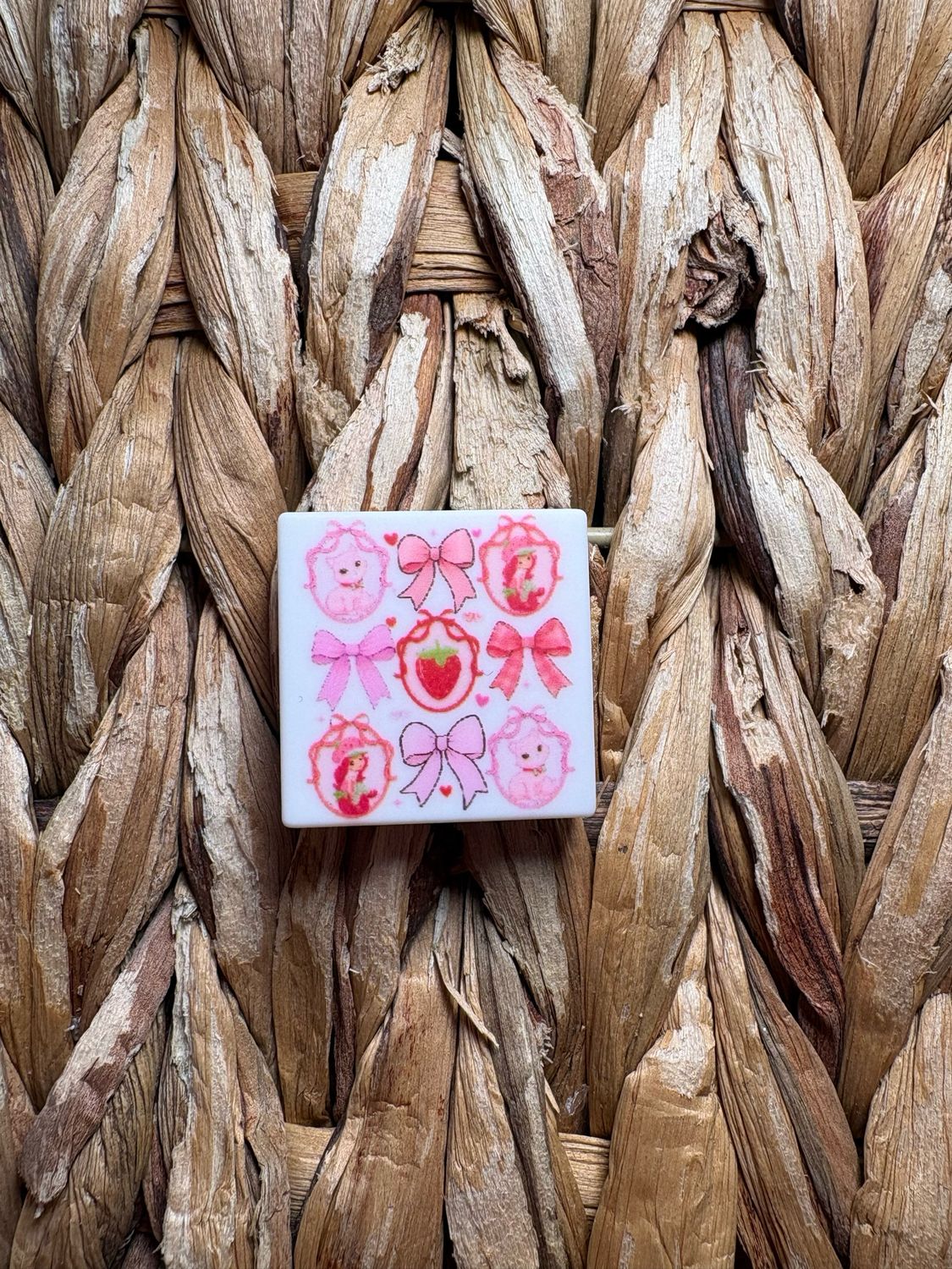 Strawberry Girl Printed Focal