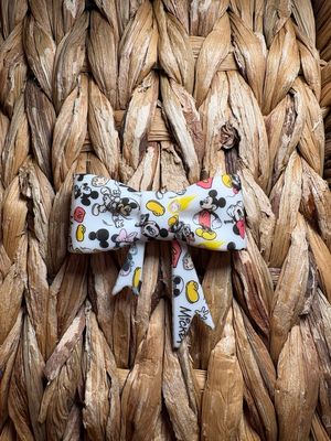 Boy &amp; Girl Mouse Bow Focal/Straw Topper