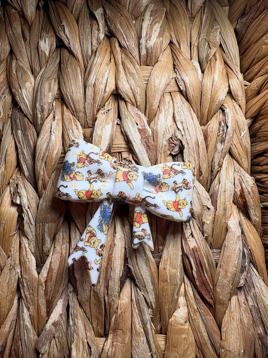 Honey Bear &amp; Friends Bow Focal/Straw Topper