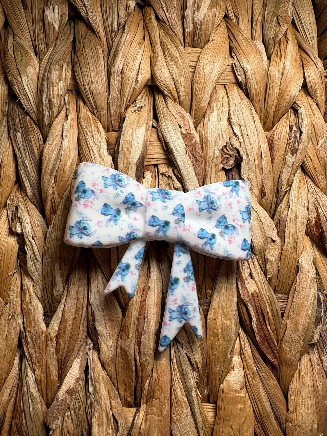 Blue Alien Bow Focal/Straw Topper