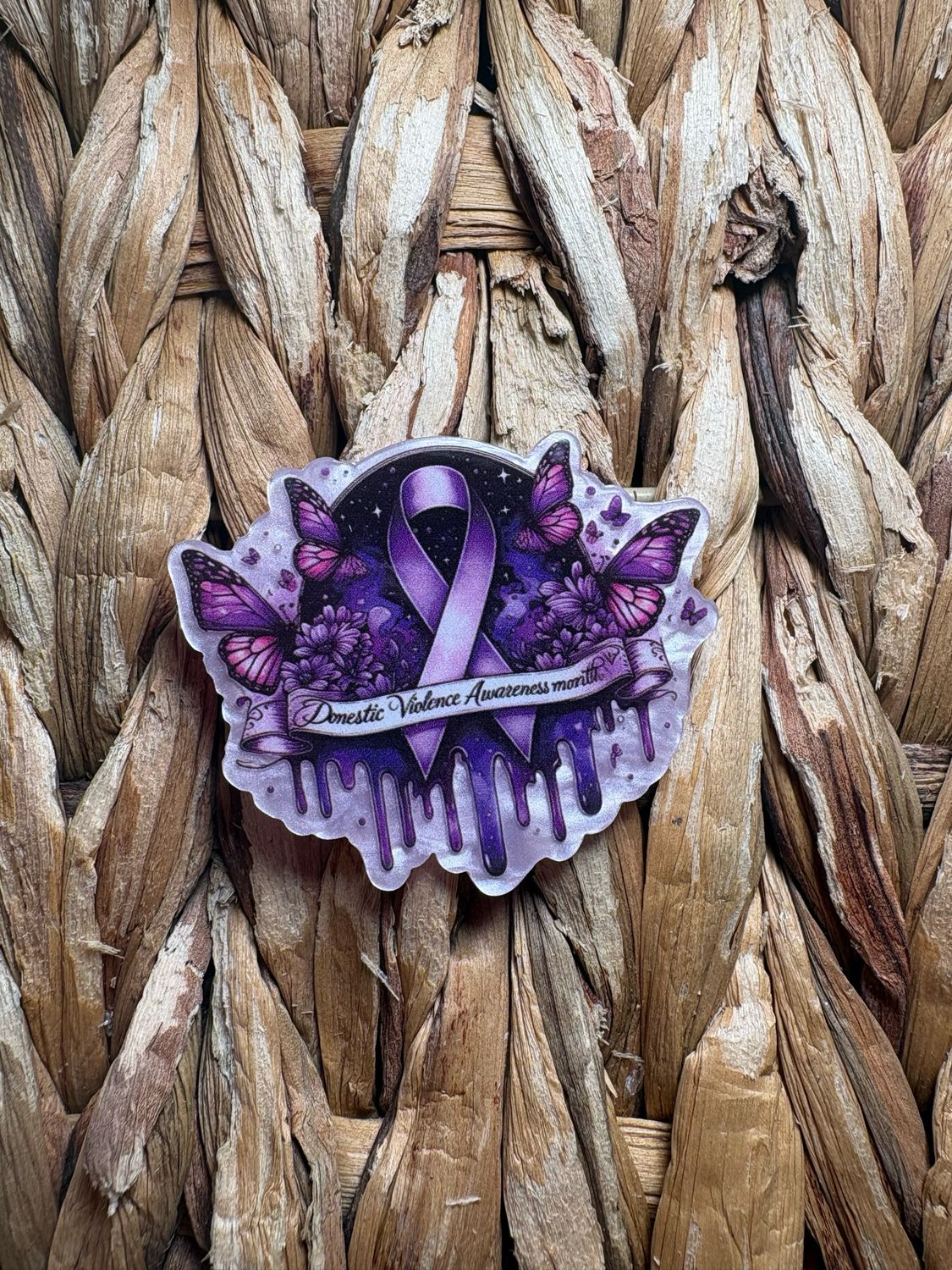 DV Awareness Acrylic Flatback