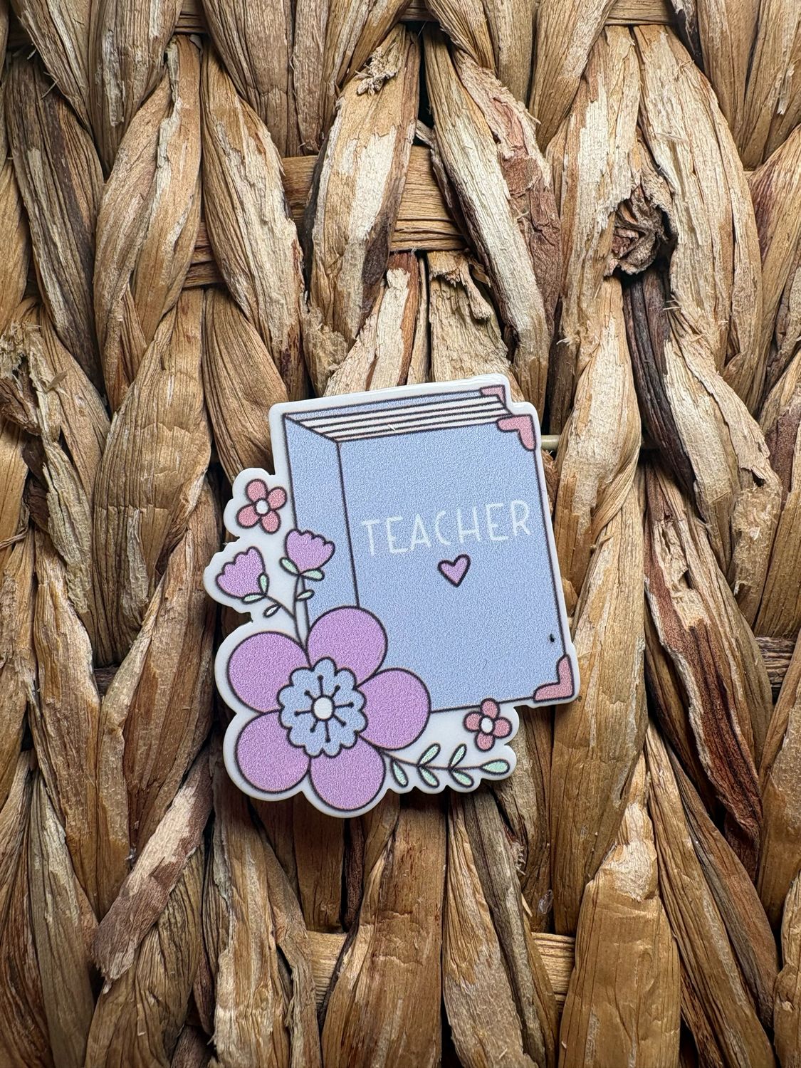 Teacher Book Acrylic Flatback