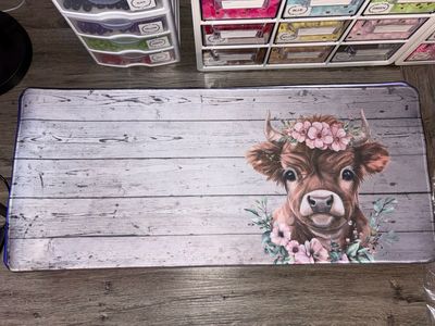 Cow Desk Mat