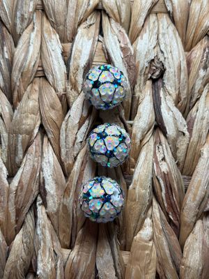 20mm Rhinestone Soccer Bead UV
