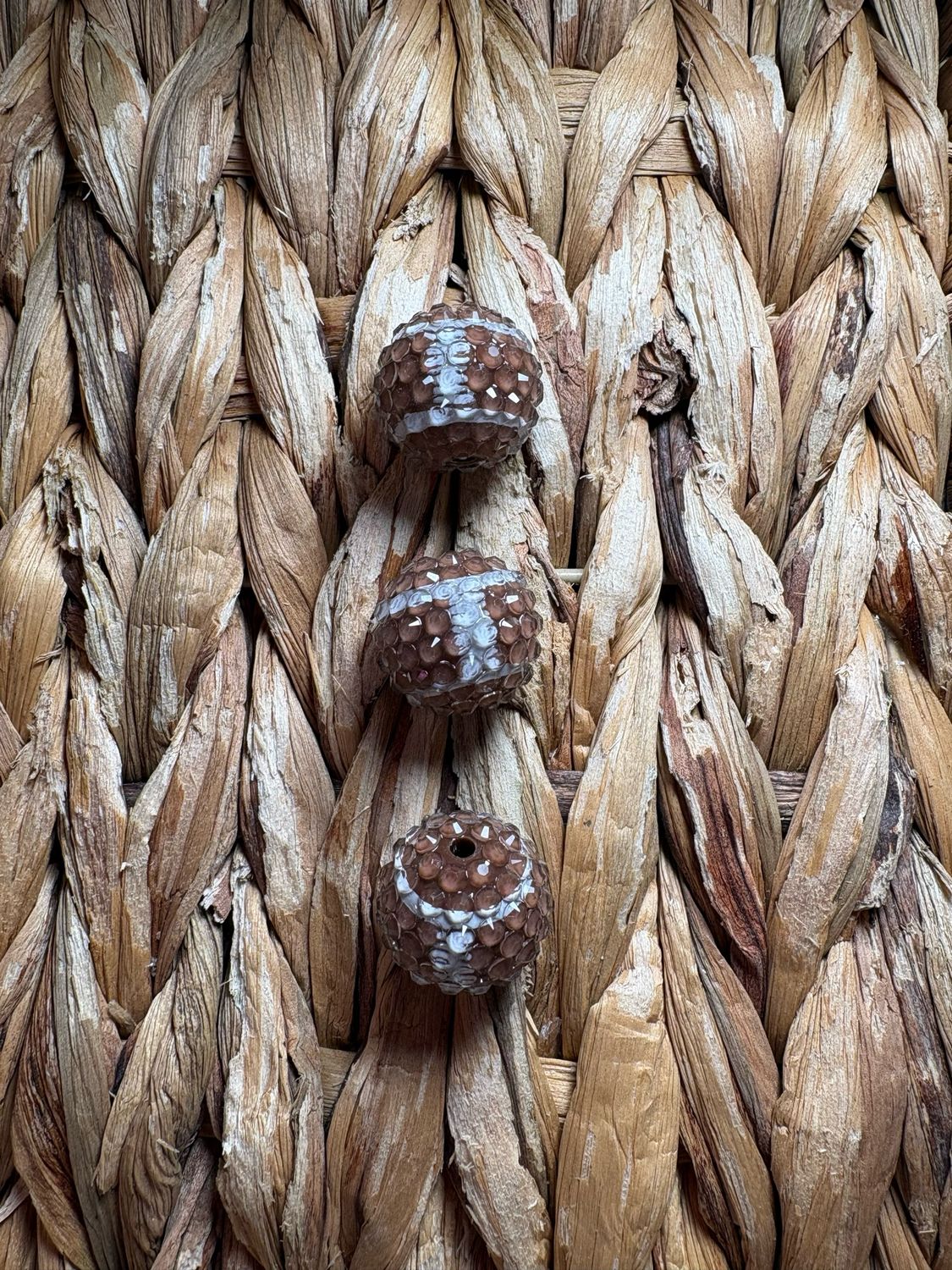 20mm Jelly Rhinestone Football Bead