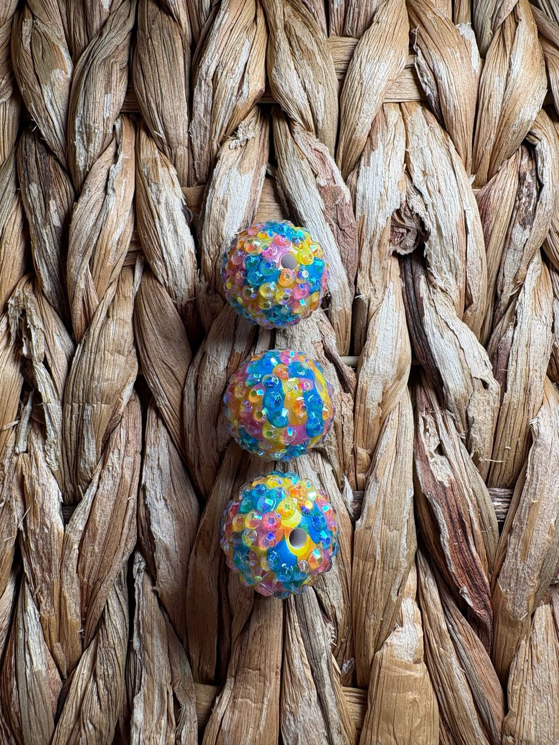 20mm Jelly Rhinestone Bead- Easter UV