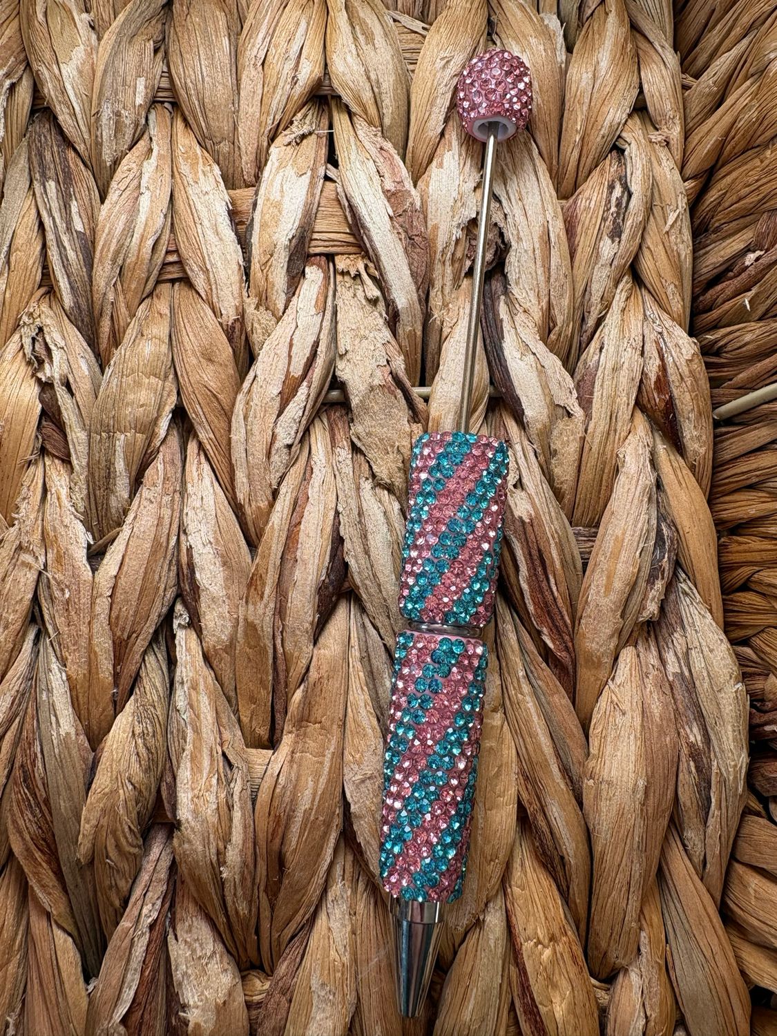 Cotton Candy Swirl Rhinestone Pen