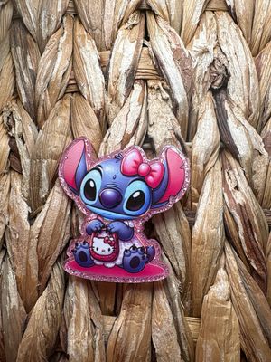 Blue Alien &amp; HK Purse Acrylic Flatback