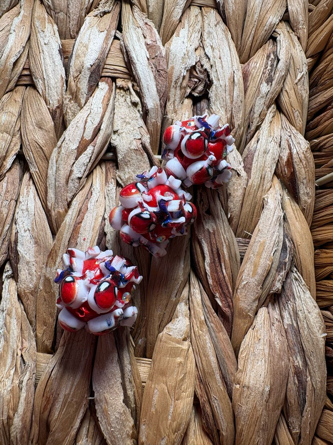 Spider Dude Full Body Clay Bead 