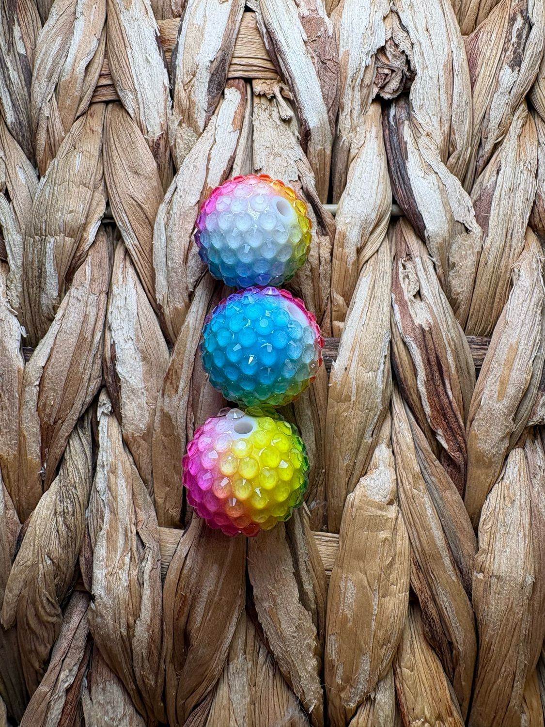 20mm Rainbow Jelly Rhinestone- NO UV