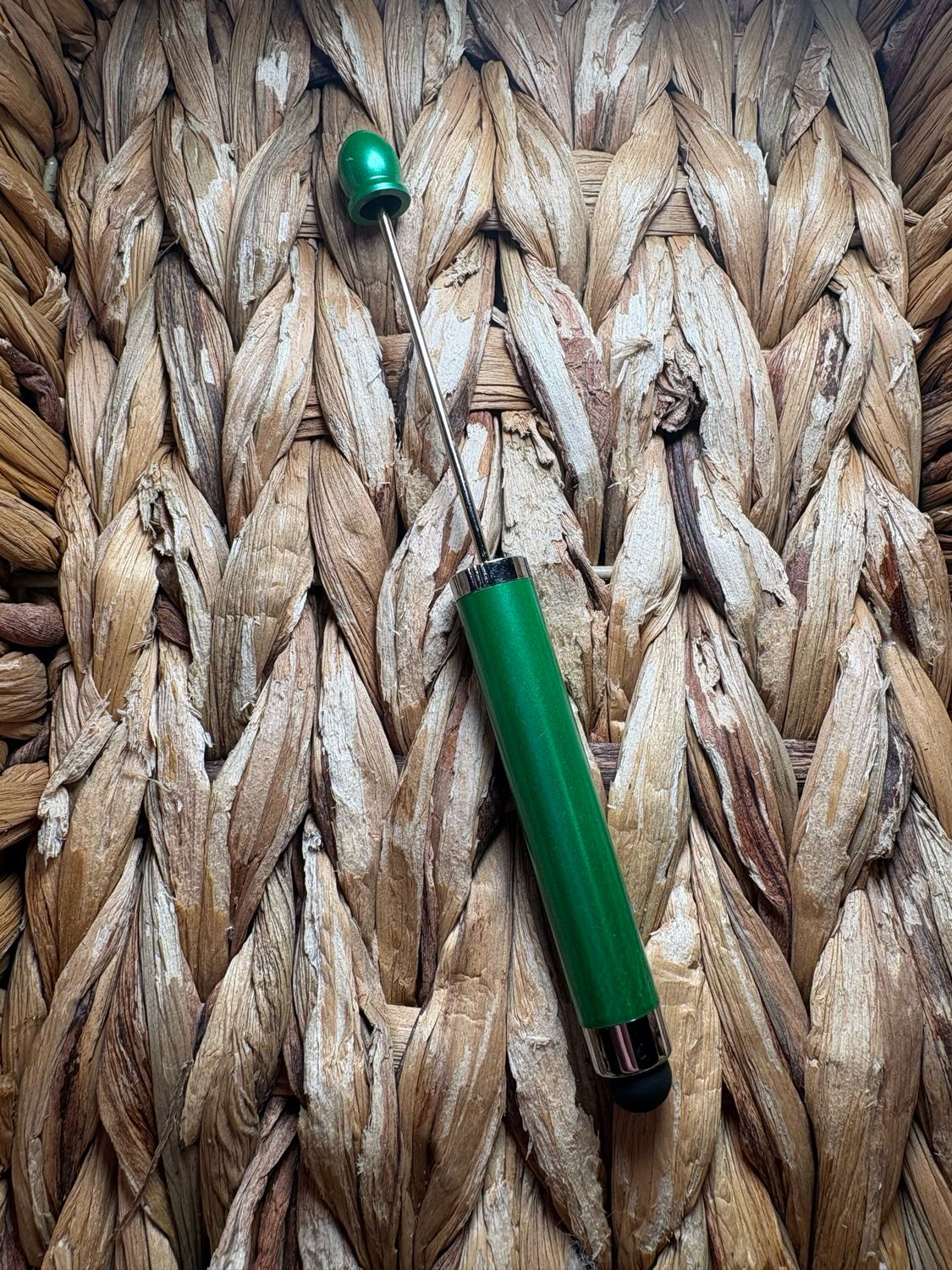 Dark Green 2-1 Beadable Stylus Pen